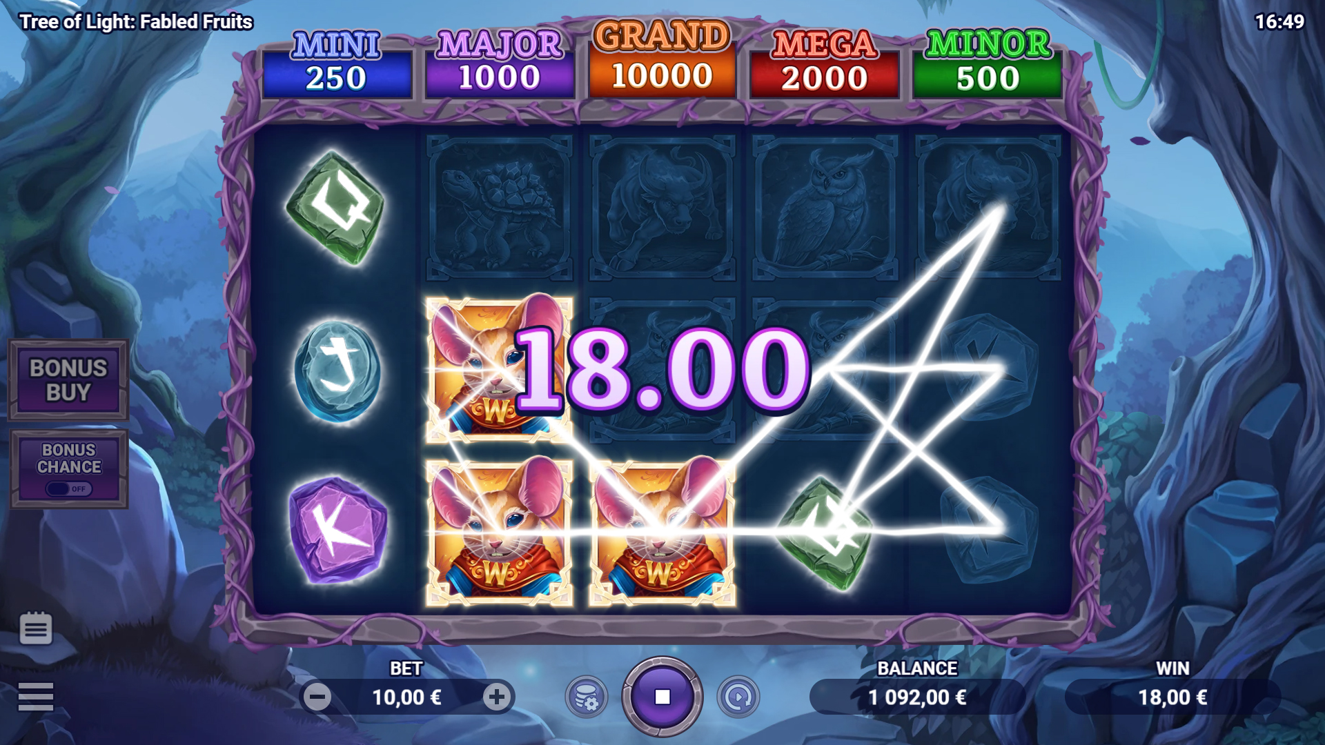 TREE OF LIGHT FABLED FRUITS evoplay pgslot168 vip ทดลองเล่น
