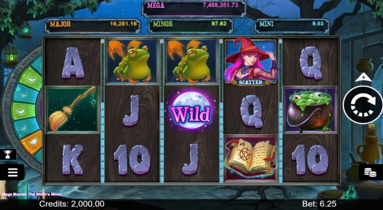 The Witch's Moon Mega Moolah Microgaming pgslot168 vip ทดลองเล่น