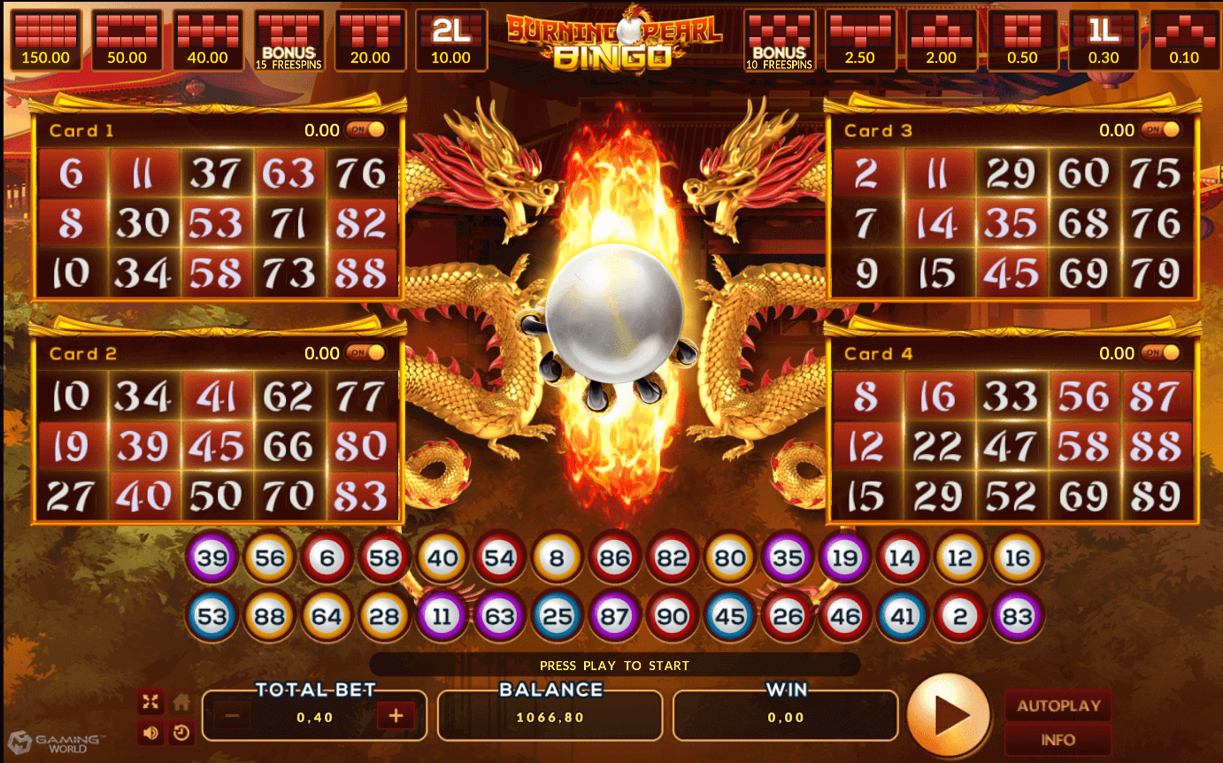 Burning Pearl Bingo Slotxo pgslot168 vip ทดลองเล่น