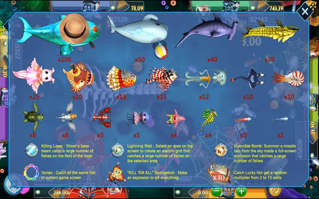 Fish Hunter Spongebob Slotxo pgslot168 vip เครดิตฟรี