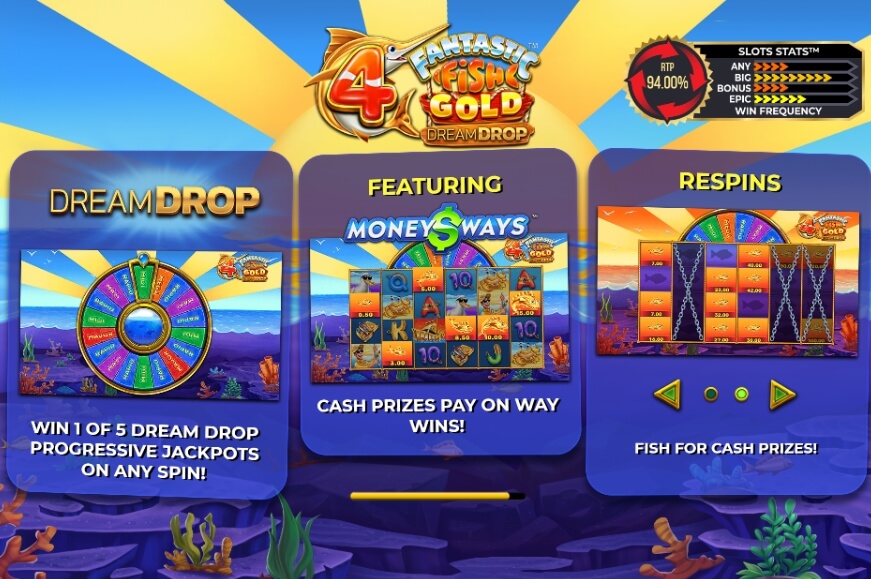 4 Fantastic Fish Gold Dream Drop Relax Gaming pgslot168 vip เครดิตฟรี