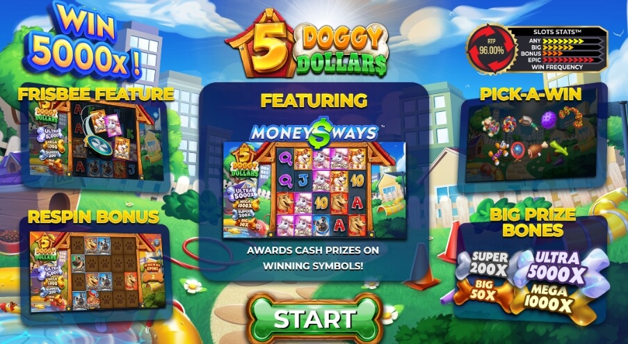 5 Doggy Dollars Relax Gaming pgslot168 vip เครดิตฟรี