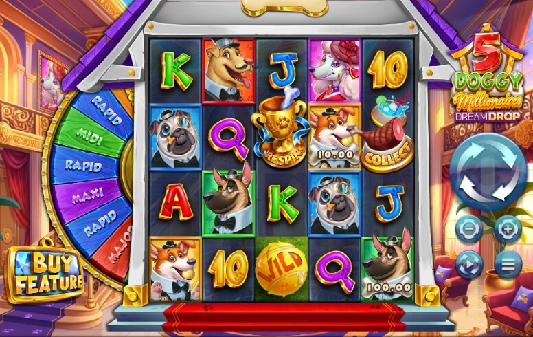 5 Doggy Millionaires Dream Drop Relax Gaming pgslot168 vip ทดลองเล่น