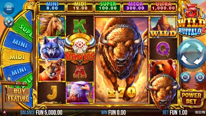 5 Wild Buffalo 2 Relax Gaming pgslot168 vip ทดลองเล่น