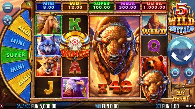 5 Wild Buffalo Relax Gaming pgslot168 vip ทดลองเล่น