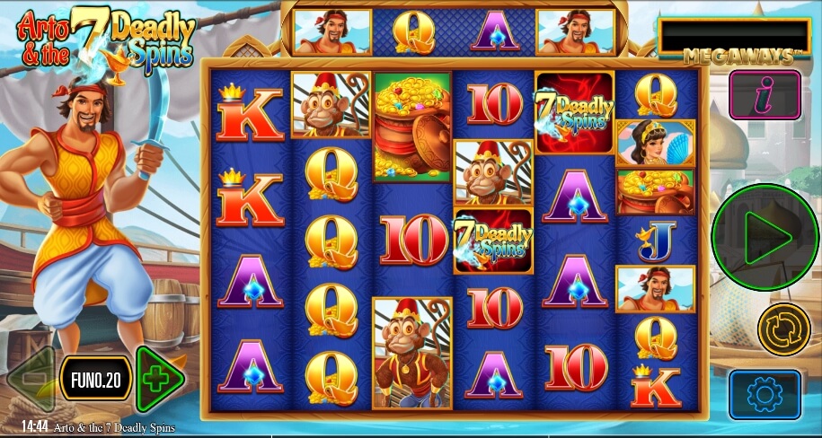 Arto and the Seven Deadly Spins Megaways Relax Gaming pgslot168 vip ทดลองเล่น