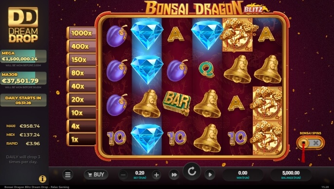 Bonsai Dragon Blitz Dream Drop Relax Gaming pgslot168 vip ทดลองเล่น