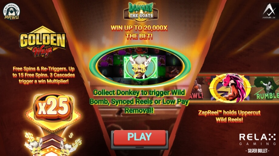 Donkey and the Goats Relax Gaming pgslot168 vip เครดิตฟรี