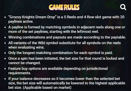 Groovy Knights Dream Drop Relax Gaming pgslot168 vip เว็บตรง