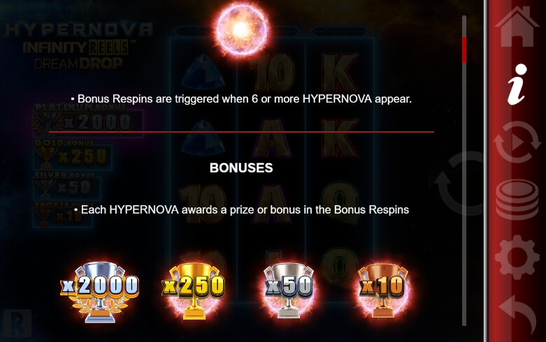 Hypernova Infinity Reels Dream Drop Relax Gaming pgslot168 vip เว็บตรง