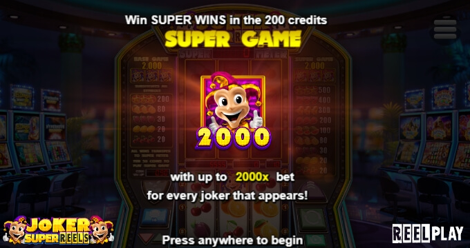 Joker Super Reels Relax Gaming pgslot168 vip เครดิตฟรี