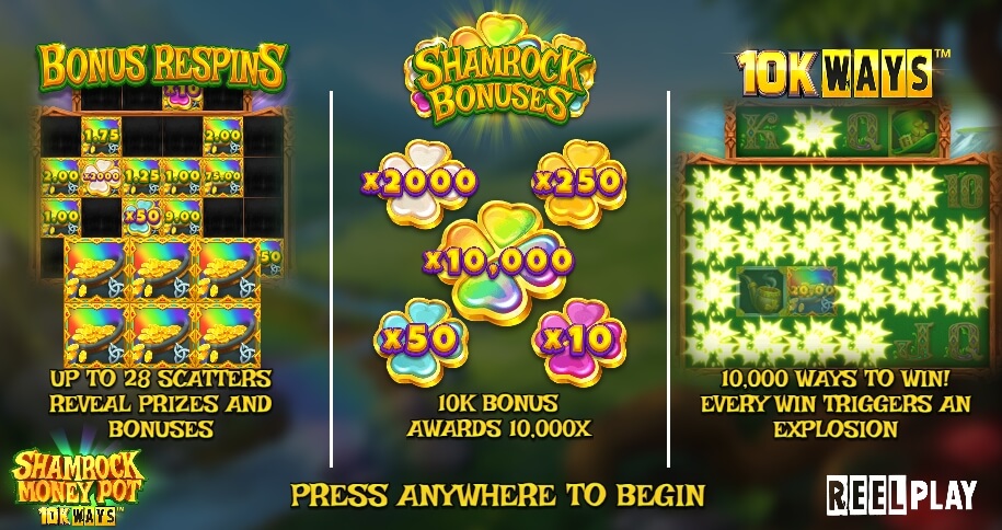 Shamrock Money Pot 10K Ways Relax Gaming pgslot168 vip เครดิตฟรี