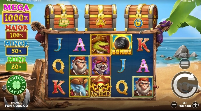 Wild Buccaneers Triple Treasure Relax Gaming pgslot168 vip ทดลองเล่น